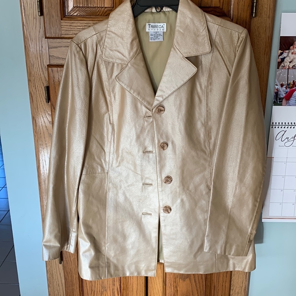 Chadwick Champagne leather jacket